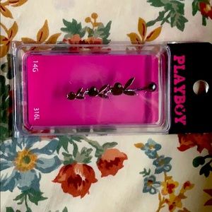 Playboy bunny 14g 316L belly ring